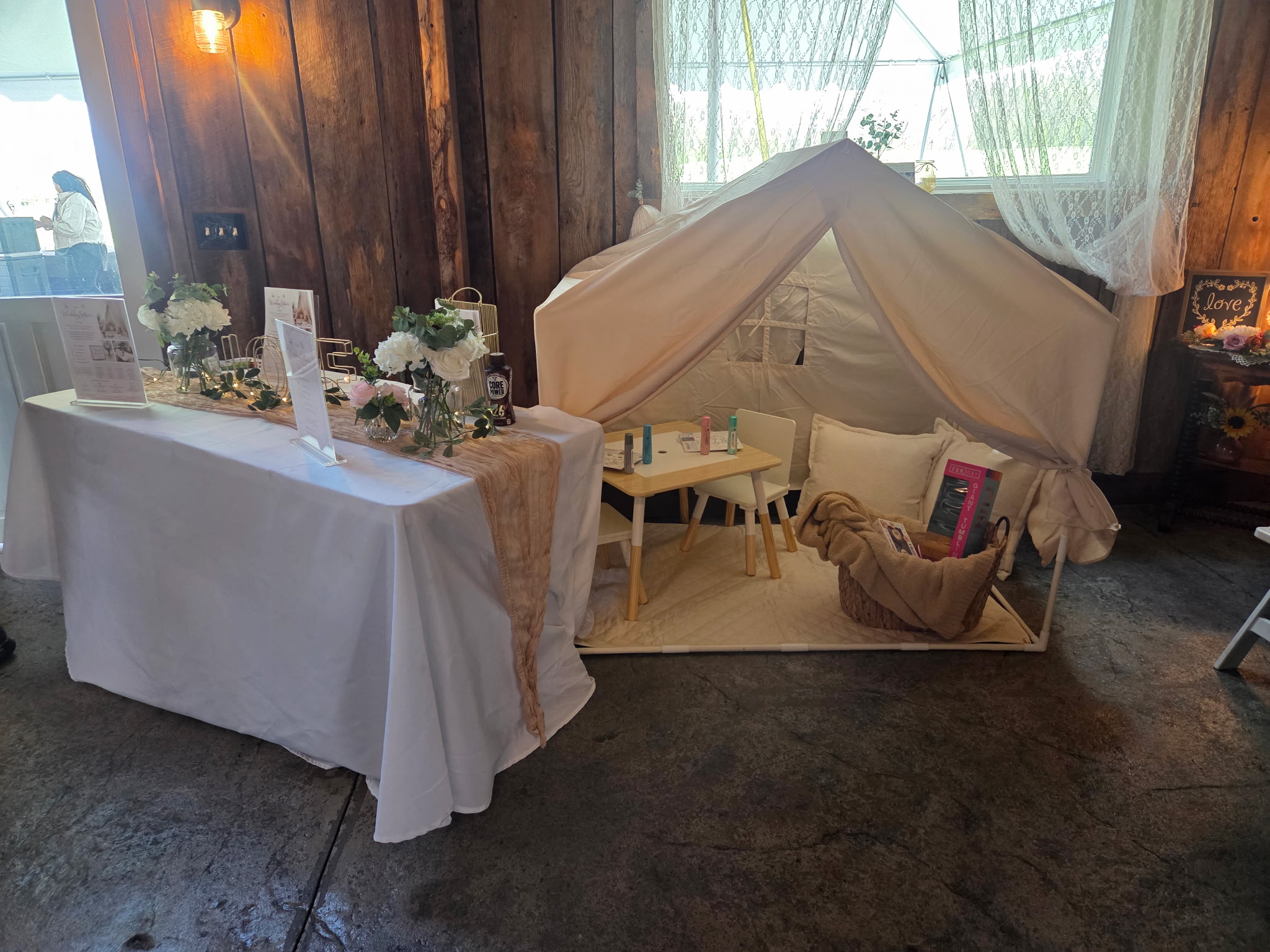 Wedding childcare information display